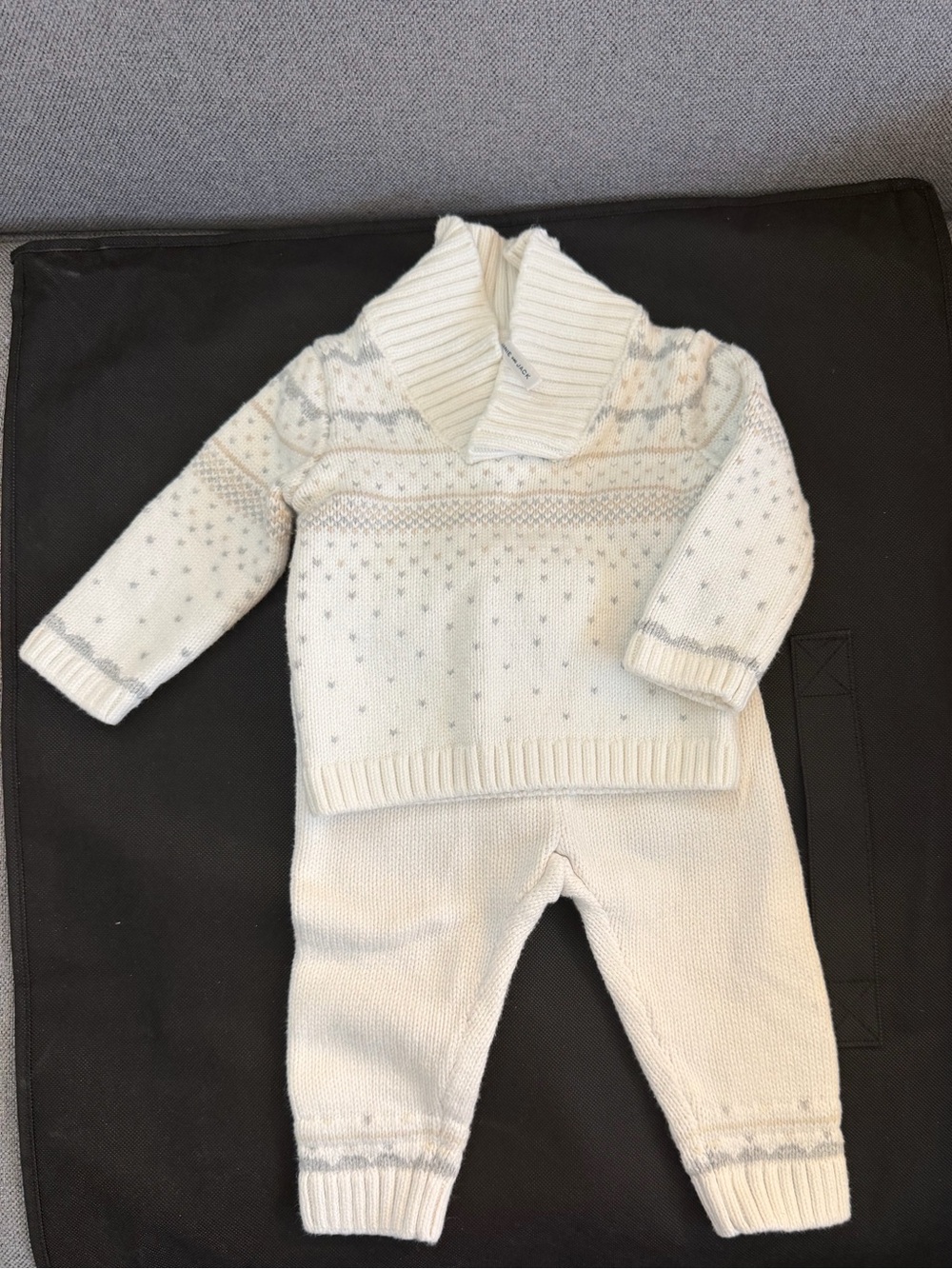 Janie and Jack Baby Boy's Sweater & Joggers Set 🧿 6-12 months